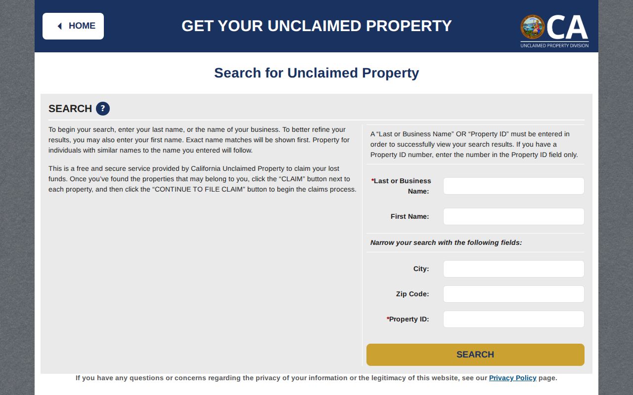 San Clemente residents directory California unclaimed property name city and ZIP search
